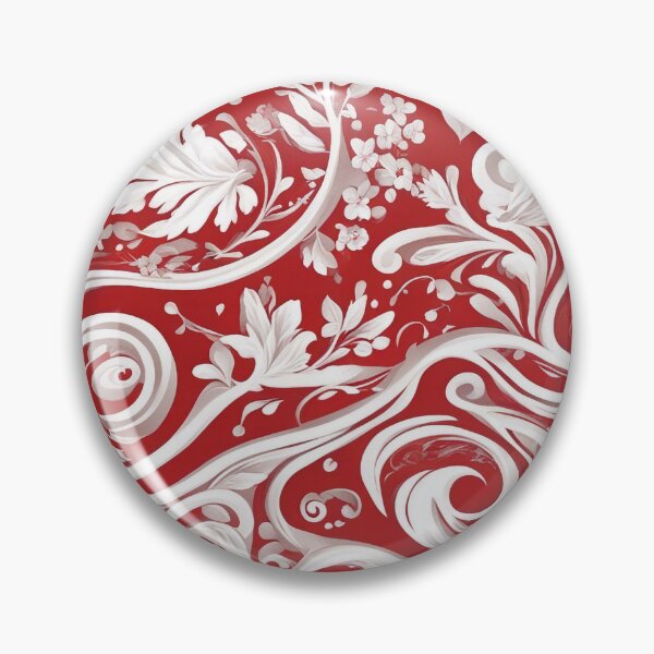 Artikelvorschau, Red and White Pattern - Abstract Geometric Design entworfen und verkauft von The-Library.