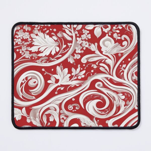 Item preview, Red and White Pattern - Abstract Geometric Design designed and sold by The-Library.