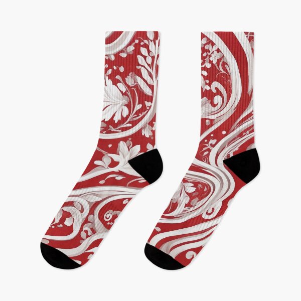 Item preview, Red and White Pattern - Abstract Geometric Design designed and sold by The-Library.