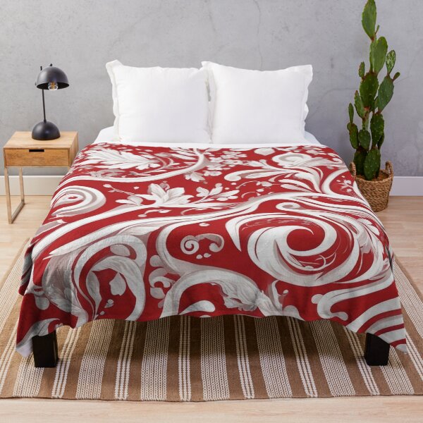 Item preview, Red and White Pattern - Abstract Geometric Design designed and sold by The-Library.