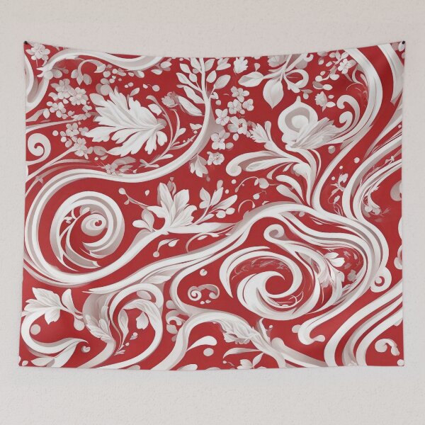 Item preview, Red and White Pattern - Abstract Geometric Design designed and sold by The-Library.