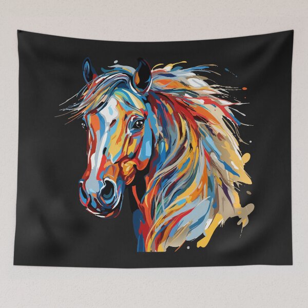Item preview, Art horse abstract colorful designed and sold by Andrea-Design.