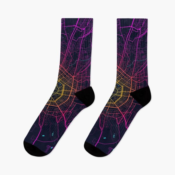 Item preview, Milan City Map of Italy - Neon designed and sold by deMAP.