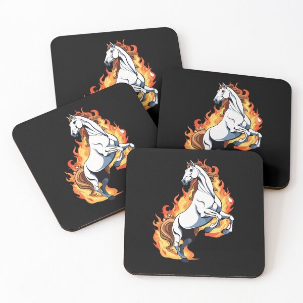 Item preview, Cartoonish horse playing with fire, designed and sold by twisted-dot.