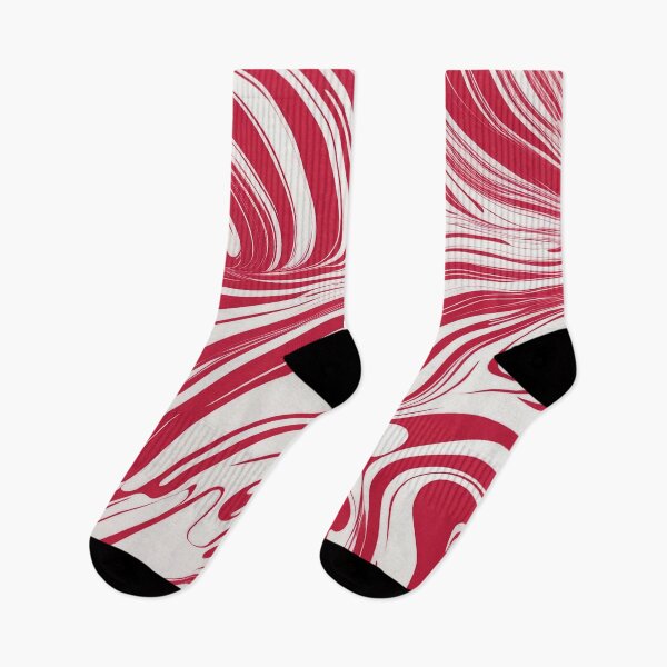 Item preview, Dynamic Red and White Pattern - Contemporary Abstract Art designed and sold by The-Library.