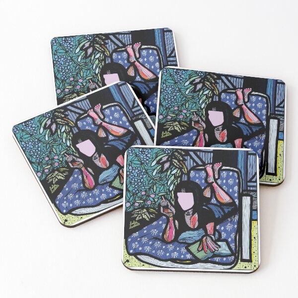 Item preview, Mia Wallace on my deckchair designed and sold by LalieLartiste.