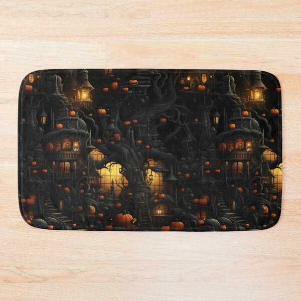 Item preview, A mural for a Halloween-themed escape room beckons mystery designed and sold by StrawberryJolly.