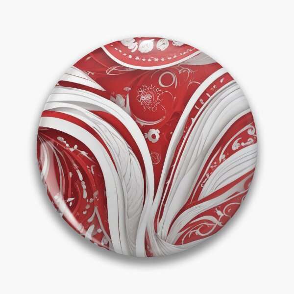 Item preview, Dynamic Red and White Pattern - Abstract Geometric Art designed and sold by The-Library.