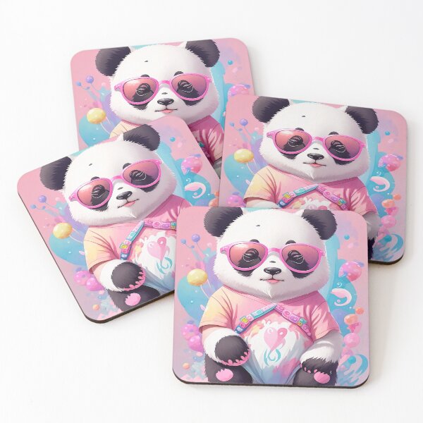 Item preview, Panda in trendy glasses designed and sold by M-Y-A-R-T-.
