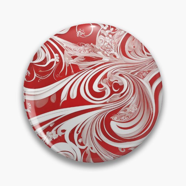 Artikelvorschau, Vibrant Red and White Pattern - Abstract Geometric Artwork entworfen und verkauft von The-Library.