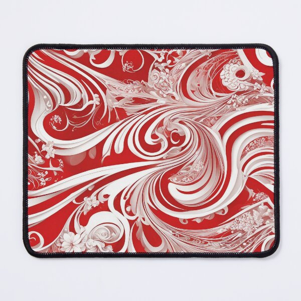 Item preview, Vibrant Red and White Pattern - Abstract Geometric Artwork designed and sold by The-Library.