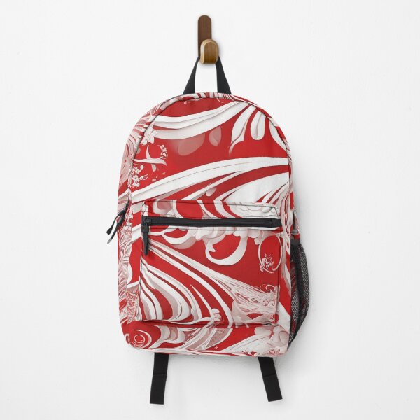 Artikelvorschau, Vibrant Red and White Pattern - Abstract Geometric Artwork entworfen und verkauft von The-Library.