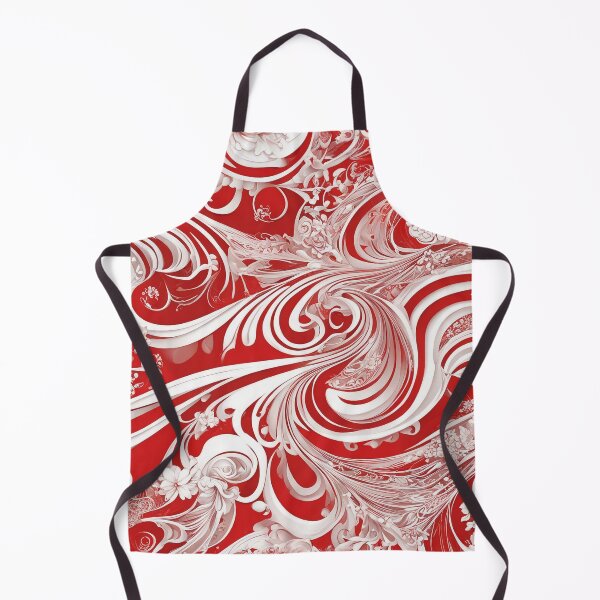 Artikelvorschau, Vibrant Red and White Pattern - Abstract Geometric Artwork entworfen und verkauft von The-Library.
