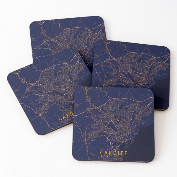 Item preview, Cardiff, Wales - City At Night designed and sold by deMAP.