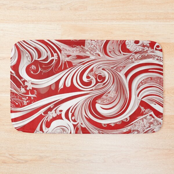 Item preview, Vibrant Red and White Pattern - Abstract Geometric Artwork designed and sold by The-Library.