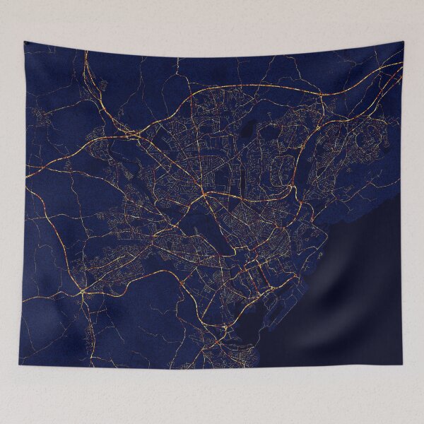 Item preview, Cardiff, Wales - City At Night designed and sold by deMAP.