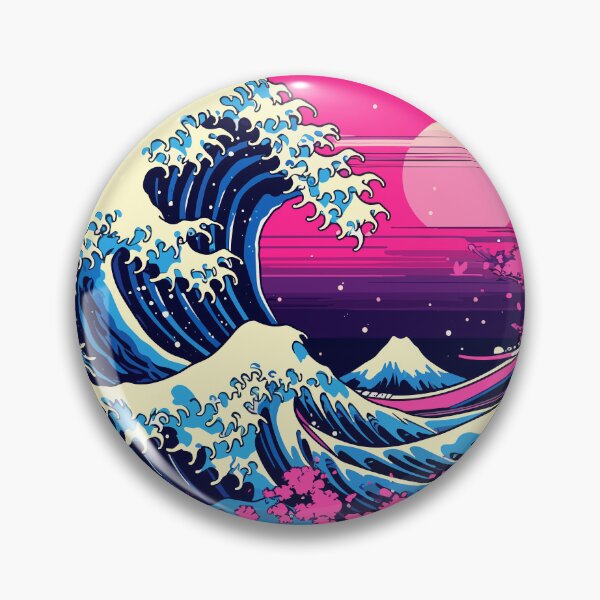 Item preview, The Great Wave Cyberpunk Vapourware designed and sold by flying-hellfish.