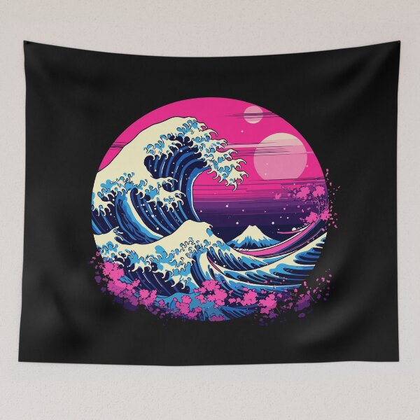 Item preview, The Great Wave Cyberpunk Vapourware designed and sold by flying-hellfish.