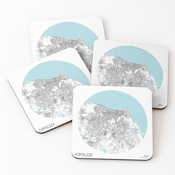 Item preview, Fortaleza City Map of Brazil - Circle designed and sold by deMAP.
