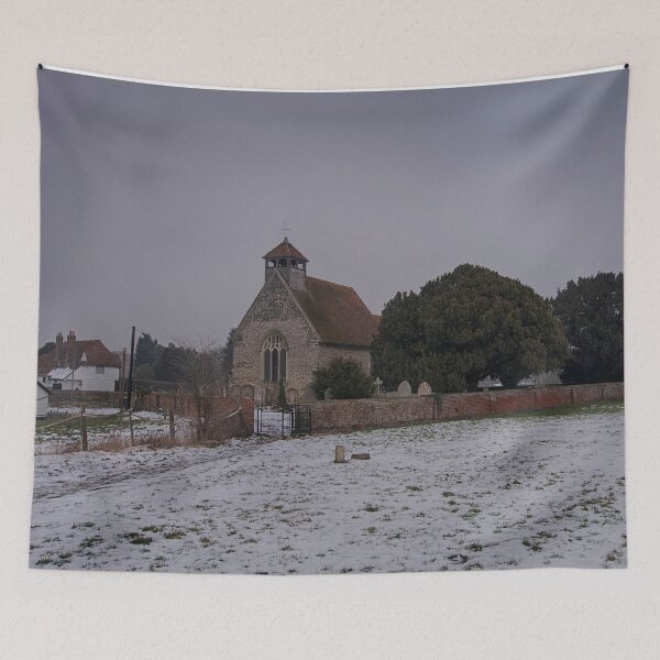Item preview, Goodnestone Church In Winter designed and sold by Dave Godden.