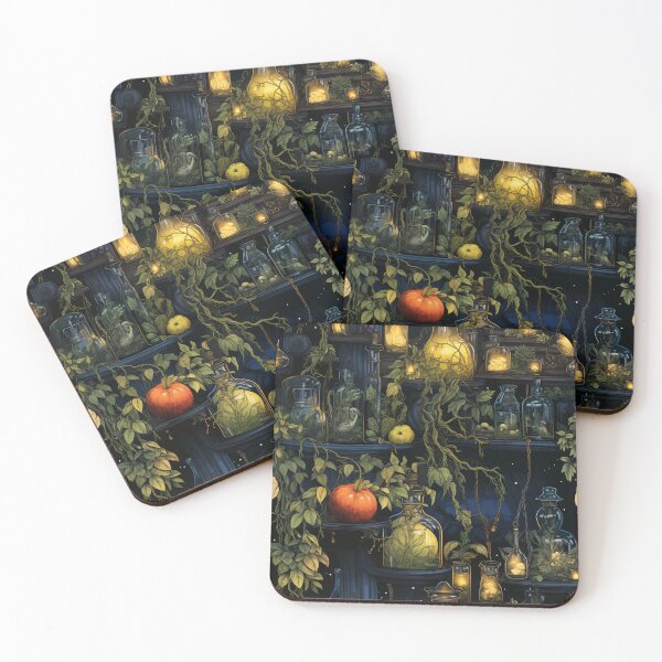Item preview, A tarot card style featuring a potion-filled witch's spell designed and sold by StrawberryJolly.