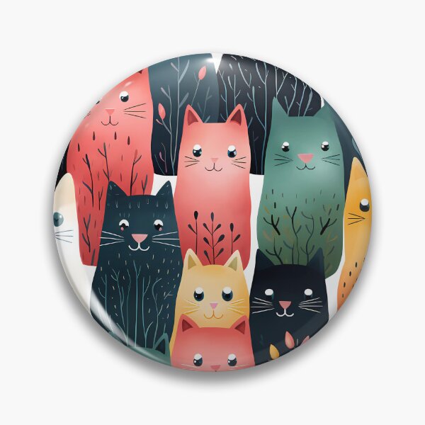 Item preview, flower pattern cat seamless patterns  designed and sold by Paint U by Krisanee.