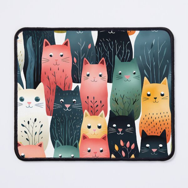 Item preview, flower pattern cat seamless patterns  designed and sold by Paint U by Krisanee.