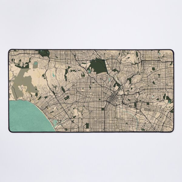 Item preview, Los Angeles City Map of the United States - Vintage designed and sold by deMAP.