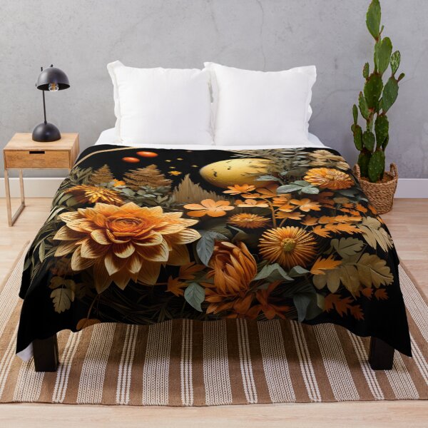 Item preview, Harvest moon with flowers designed and sold by Peach-Art96.