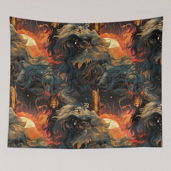 Item preview, A tarot card featuring a werewolf's dramatic transformation designed and sold by StrawberryJolly.