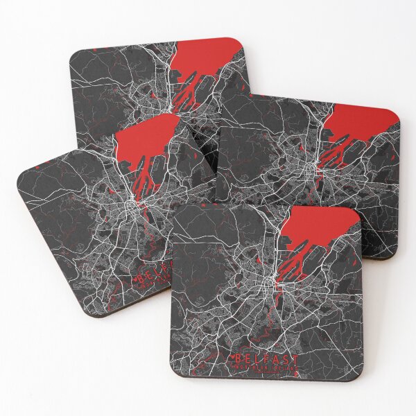 Item preview, Belfast City Map of Northern Ireland - Oriental designed and sold by deMAP.