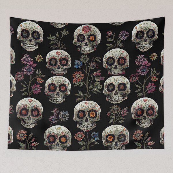 Item preview, Dark Excited Skulls designed and sold by Oubliette Studios.
