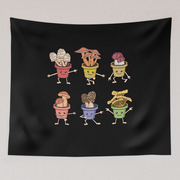 Item preview, Funny Mushroom Species Fungi Foraging Mushrooms designed and sold by DSWShirts.