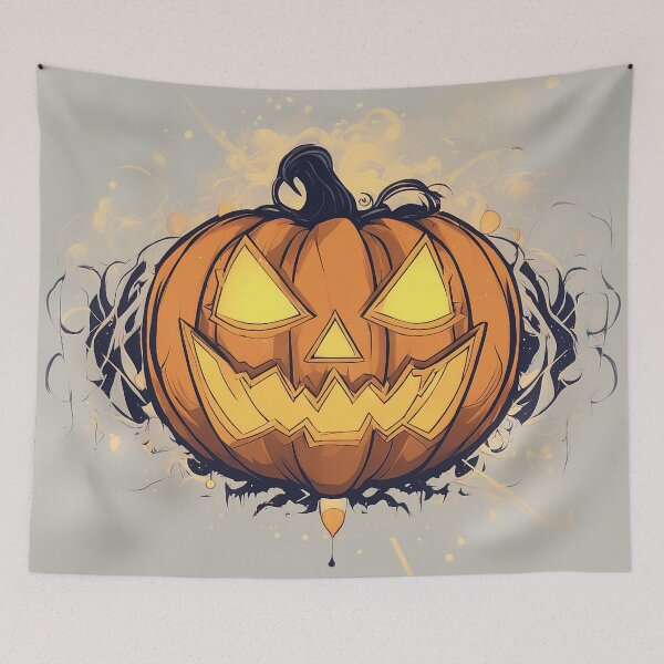 Item preview, Eerie Halloween Pumpkin: Captivating Spooky Art for October Festivities designed and sold by The-Library.