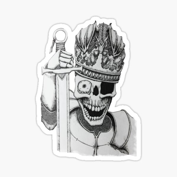 Skeleton King Sticker