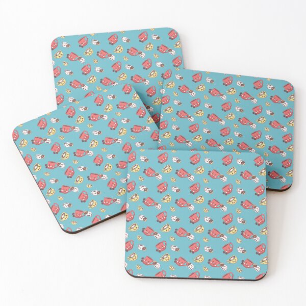 Item preview, Kawaii Coffee Pattern designed and sold by DafraDesign.
