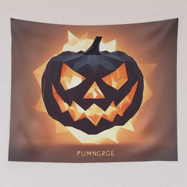 Item preview, Ominous Halloween Pumpkin: Echoes of October's Shadowed Tales designed and sold by The-Library.