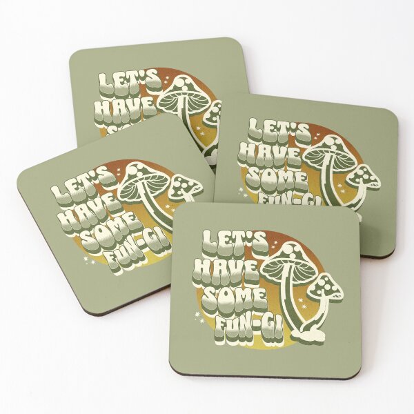 Item preview, Let's have some fun, fungi funny retro design mushrooms graphic designed and sold by Sukis-shop.
