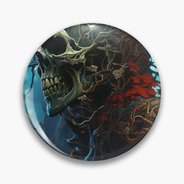 Item preview, A zombie with intricate decay details epitomizes haunting horror designed and sold by StrawberryJolly.