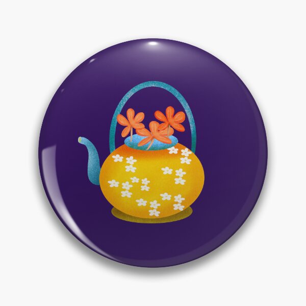 Item preview, Autumn Vintage Teapot with flower designed and sold by Nicesiri.