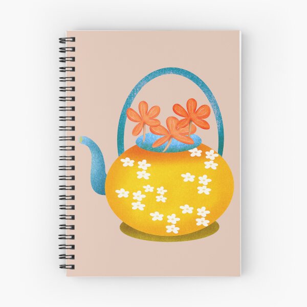 Item preview, Autumn Vintage Teapot with flower designed and sold by Nicesiri.