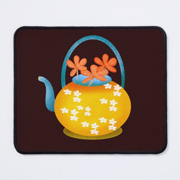 Item preview, Autumn Vintage Teapot with flower designed and sold by Nicesiri.