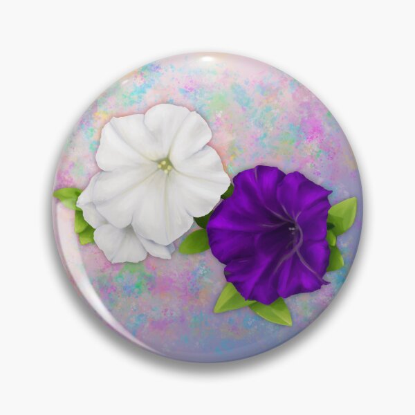 Item preview, Petunias - with Border designed and sold by Spennig Aisling Art.