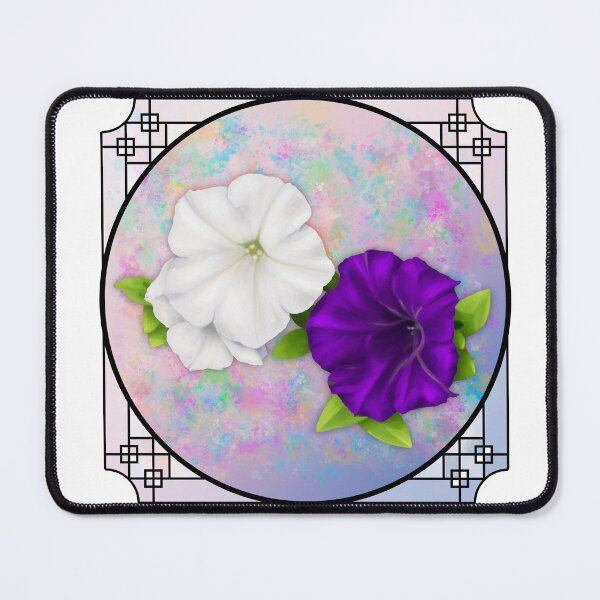 Item preview, Petunias - with Border designed and sold by Spennig Aisling Art.