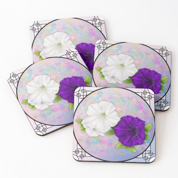 Item preview, Petunias - with Border designed and sold by Spennig Aisling Art.