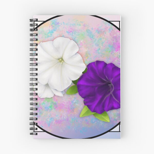 Item preview, Petunias - with Border designed and sold by Spennig Aisling Art.