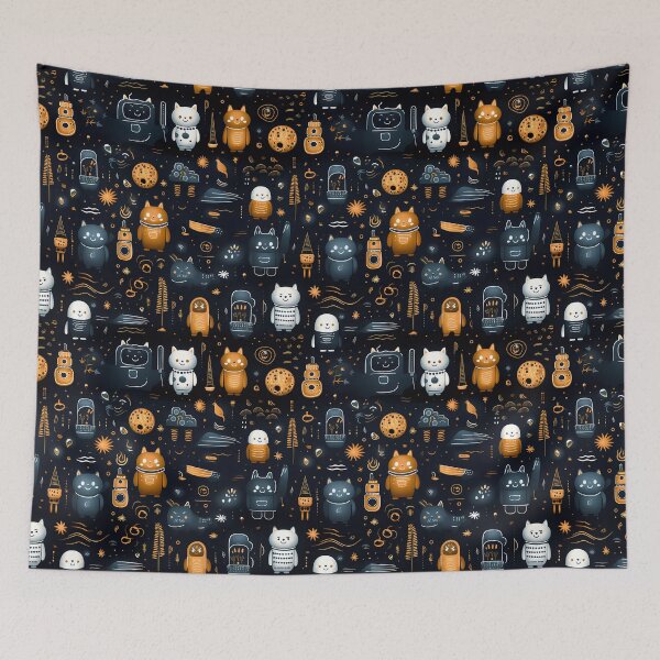 Item preview, Bears in spaces seamless patterns designed and sold by Paint U by Krisanee.