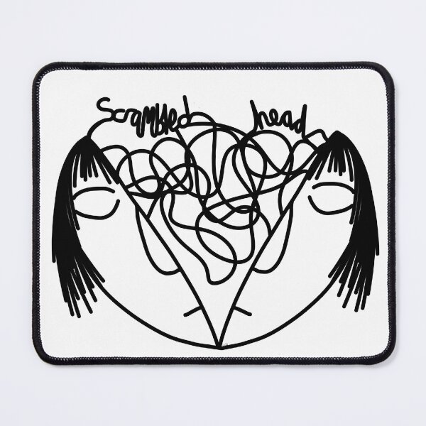 Item preview, scrambled head. Mental health awareness/ acceptance designed and sold by JJJJdoodles.
