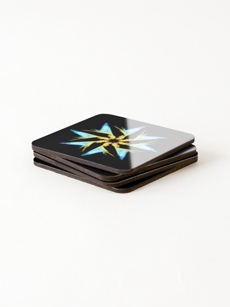 Thumbnail 4 of 5, Coasters (Set of 4), Blue Star designed and sold by RomeoAzahar.