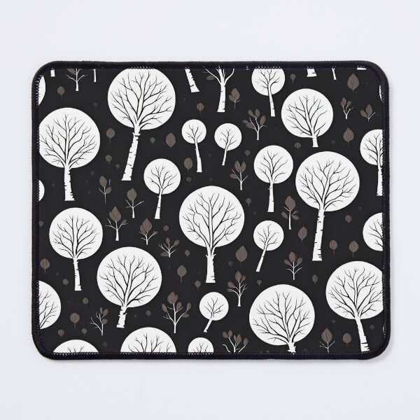 Item preview, Adorable Black and White Tress Pattern designed and sold by SeamCraft.